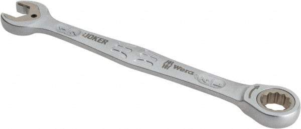Wera - 1/2" 12 Point Combination Wrench - 7-5/64" OAL, Chrome Molybdenum Steel, Satin Finish - Exact Industrial Supply