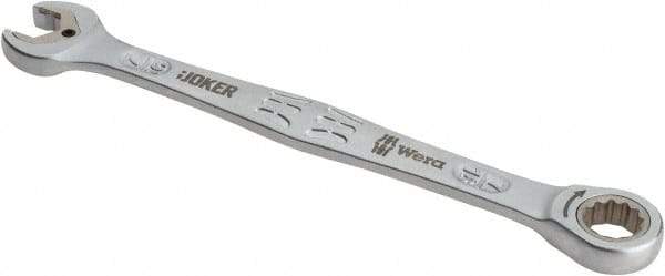 Wera - 7/16" 12 Point Combination Wrench - 6-5/8" OAL, Chrome Molybdenum Steel, Satin Finish - Exact Industrial Supply