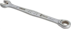 Wera - 7/16" 12 Point Combination Wrench - 6-5/8" OAL, Chrome Molybdenum Steel, Satin Finish - Exact Industrial Supply