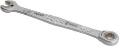 Wera - 3/8" 12 Point Combination Wrench - 6-23/64" OAL, Chrome Molybdenum Steel, Satin Finish - Exact Industrial Supply