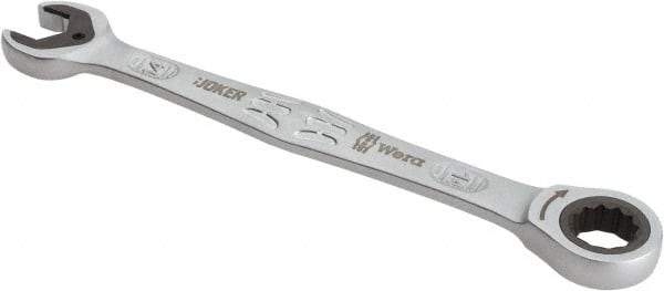 Wera - 14mm 12 Point Combination Wrench - 7-13/32" OAL, Chrome Molybdenum Steel, Satin Finish - Exact Industrial Supply