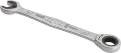 Wera - 14mm 12 Point Combination Wrench - 7-13/32" OAL, Chrome Molybdenum Steel, Satin Finish - Exact Industrial Supply