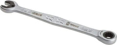 Wera - 8mm 12 Point Combination Wrench - 5-11/16" OAL, Chrome Molybdenum Steel, Satin Finish - Exact Industrial Supply
