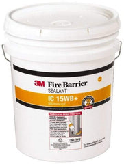 3M - 4.5 Gal Pail Yellow Acrylic & Latex Joint Sealant - -20 to 180°F Operating Temp, 10 min Tack Free Dry Time, Series 15WB - Exact Industrial Supply