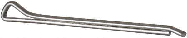 Made in USA - 5/32" Diam x 2-1/2" Long Hammerlock Cotter Pin - Grade 2, Zinc-Plated, Steel - Exact Industrial Supply