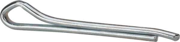 Made in USA - 5/16" Diam x 2-1/2" Long Hammerlock Cotter Pin - Grade 2, Zinc-Plated, Steel - Exact Industrial Supply