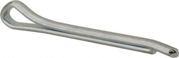 Made in USA - 5/16" Diam x 3" Long Hammerlock Cotter Pin - Grade 2, Zinc-Plated, Steel - Exact Industrial Supply