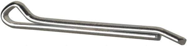 Made in USA - 3/8" Diam x 4" Long Hammerlock Cotter Pin - Grade 2, Zinc-Plated, Steel - Exact Industrial Supply