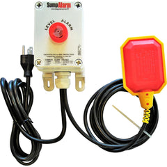 High-Water Alarms; Voltage: 100-120 VAC; Maximum Operating Temperature C: 60.000; Material: Polycarbonate; Alarm Level: Red warning light; 90DB Horn; For Use With: Grinder Pump; Water Storage Tank; Sump Pump; Float Material: Polypropylene; Material: Polyc