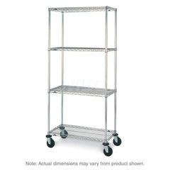 Metro - Carts; Type: Wire ; Load Capacity (Lb.): 600.000 ; Number of Shelves: 4 ; Width (Inch): 23-3/16 ; Length (Inch): 62 ; Height (Inch): 67-7/8 - Exact Industrial Supply