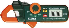 Extech - MA120, CAT II, Digital Average Responding Auto Ranging Clamp Meter with 0.7" Clamp On Jaws - 200 AC/DC Amps, Measures Current, Frequency - Exact Industrial Supply