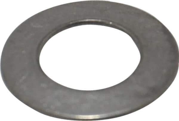 Gardner Spring - 1/4" Bolt, 0.255" ID, Grade 302 Stainless Steel, Belleville Disc Spring - 1/2" OD, 0.036" High, 0.022" Thick - Exact Industrial Supply