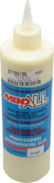 MendAll - 16 oz Bottle Yellow Wood Glue - Exact Industrial Supply