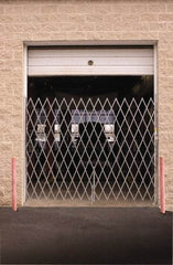Illinois Engineered Products - 8' High Single Folding Gate - Galvanized Steel, Silver - Exact Industrial Supply