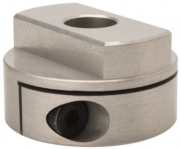 Lovejoy - 3/8" Max Bore Diam, Flexible Oldham Coupling - 1.26" OD, 1.772" OAL, Aluminum Hub with Polyacetal Insert, Order 2 Hubs with Same OD & 1 Insert for Complete Coupling - Exact Industrial Supply