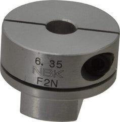 Lovejoy - 1/4" Max Bore Diam, Flexible Oldham Coupling - 0.984" OD, 1.535" OAL, Aluminum Hub with Polyacetal Insert, Order 2 Hubs with Same OD & 1 Insert for Complete Coupling - Exact Industrial Supply