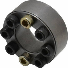 Climax Metal Products - M6 Thread, 1" Bore Diam, 1.969" OD, Shaft Locking Device - 9 Screws, 8,027 Lb Axial Load, 1.969" OAW, 0.669" Thrust Ring Width, 334 Ft/Lb Max Torque - Exact Industrial Supply