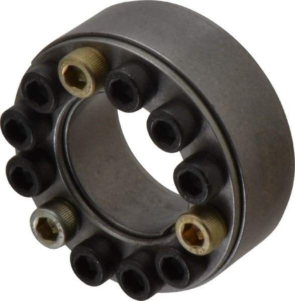 Climax Metal Products - M6 Thread, 1-1/4" Bore Diam, 2.362" OD, Shaft Locking Device - 12 Screws, 10,703 Lb Axial Load, 2.362" OAW, 0.669" Thrust Ring Width, 557 Ft/Lb Max Torque - Exact Industrial Supply