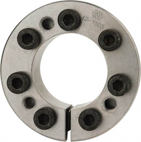 Climax Metal Products - M8 Thread, 1-3/4" Bore Diam, 2.953" OD, Shaft Locking Device - 7 Screws, 16,206 Lb Axial Load, 3.287" OAW, 0.787" Thrust Ring Width, 1,182 Ft/Lb Max Torque - Exact Industrial Supply