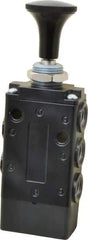Norgren - 1/4" NPT Packed Spool Valve - Knob Type & 0.98 CV Rate - Exact Industrial Supply