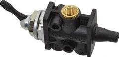 Norgren - 1/8" NPT Packed Spool Valve - Toggle Type, Lever Activation & 0.34 CV Rate - Exact Industrial Supply