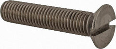 Value Collection - M12x1.75 Metric Coarse, 60mm OAL Slotted Drive Machine Screw - Flat Head, Grade 18-8 & A2 Stainless Steel, Uncoated, Without Washer - Exact Industrial Supply