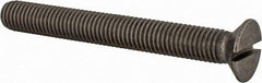 Value Collection - M12x1.75 Metric Coarse, 100mm OAL Slotted Drive Machine Screw - Flat Head, Grade 18-8 & A2 Stainless Steel, Uncoated, Without Washer - Exact Industrial Supply