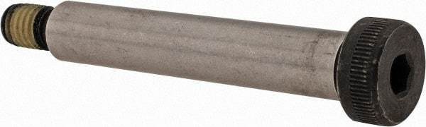 Value Collection - 1/2" Shoulder Diam x 2-3/4" Shoulder Length, 3/8-16 UNC, Hex Socket Shoulder Screw - 4140 Alloy Steel with Nylon Locking Patch, 5/16" Head Height x 3/4" Head Diam - Exact Industrial Supply