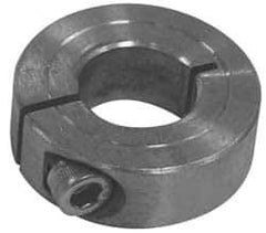 Climax Metal Products - 1-5/8" Bore, Steel, One Piece Clamp Collar - 2-5/8" Outside Diam - Exact Industrial Supply