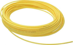 Coilhose Pneumatics - 3/32" ID x 5/32" OD, 0.32" Wall Thickness, 100' Long, Nylon 11 Tube - Yellow, 150 Max psi - Exact Industrial Supply