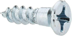 Value Collection - #10, 3/4" OAL, Phillips Drive, Flat Head Wood Screw - ASME B18.6.1, Zinc Plated Steel, Grade 2 - Exact Industrial Supply