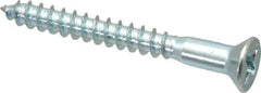 Value Collection - #10, 1-3/4" OAL, Phillips Drive, Flat Head Wood Screw - ASME B18.6.1, Zinc Plated Steel, Grade 2 - Exact Industrial Supply