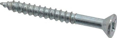 Value Collection - #12, 2" OAL, Phillips Drive, Flat Head Wood Screw - ASME B18.6.1, Zinc Plated Steel, Grade 2 - Exact Industrial Supply
