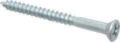 Value Collection - #12, 2-1/2" OAL, Phillips Drive, Flat Head Wood Screw - ASME B18.6.1, Zinc Plated Steel, Grade 2 - Exact Industrial Supply