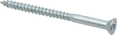 Value Collection - #12, 3" OAL, Phillips Drive, Flat Head Wood Screw - ASME B18.6.1, Zinc Plated Steel, Grade 2 - Exact Industrial Supply