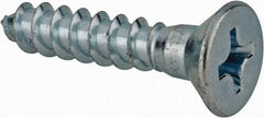 Value Collection - #14, 1-1/4" OAL, Phillips Drive, Flat Head Wood Screw - ASME B18.6.1, Zinc Plated Steel, Grade 2 - Exact Industrial Supply