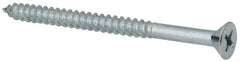Value Collection - #14, 3-1/2" OAL, Phillips Drive, Flat Head Wood Screw - ASME B18.6.1, Zinc Plated Steel, Grade 2 - Exact Industrial Supply