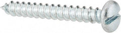 Value Collection - #10 Pan Head Slotted Sheet Metal Screw - Steel, 1-1/2" Length Under Head, Grade 2 - Exact Industrial Supply