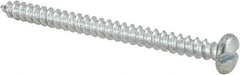 Value Collection - #10 Pan Head Slotted Sheet Metal Screw - Steel, 2-1/2" Length Under Head, Grade 2 - Exact Industrial Supply