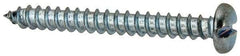 Value Collection - #12 Pan Head Slotted Sheet Metal Screw - Steel, 2" Length Under Head, Grade 2 - Exact Industrial Supply