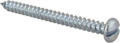 Value Collection - #12 Pan Head Slotted Sheet Metal Screw - Steel, 2-1/2" Length Under Head, Grade 2 - Exact Industrial Supply