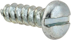 Value Collection - #14 Pan Head Slotted Sheet Metal Screw - Steel, 7/8" Length Under Head, Grade 2 - Exact Industrial Supply