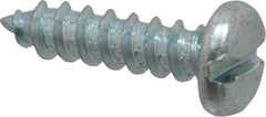 Value Collection - #14 Pan Head Slotted Sheet Metal Screw - Steel, 1" Length Under Head, Grade 2 - Exact Industrial Supply