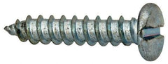 Value Collection - #14 Pan Head Slotted Sheet Metal Screw - Steel, 1-1/4" Length Under Head, Grade 2 - Exact Industrial Supply