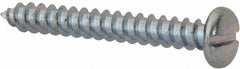 Value Collection - #14 Pan Head Slotted Sheet Metal Screw - Steel, 2" Length Under Head, Grade 2 - Exact Industrial Supply