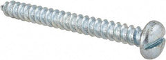 Value Collection - #14 Pan Head Slotted Sheet Metal Screw - Steel, 2-1/2" Length Under Head, Grade 2 - Exact Industrial Supply