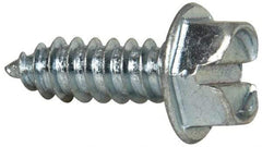 Value Collection - #14 Hex Washer Head Slotted Sheet Metal Screw - Steel, 3/4" Length Under Head, Grade 2 - Exact Industrial Supply