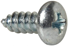 Value Collection - #10 Pan Head Phillips Sheet Metal Screw - Steel, 1/2" Length Under Head, Grade 2 - Exact Industrial Supply