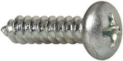 Value Collection - #10 Pan Head Phillips Sheet Metal Screw - Steel, 3/4" Length Under Head, Grade 2 - Exact Industrial Supply