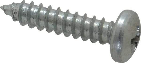 Value Collection - #10 Pan Head Phillips Sheet Metal Screw - Steel, 7/8" Length Under Head, Grade 2 - Exact Industrial Supply
